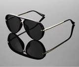 Black Trendy Candy Color Pilot Sunglasses