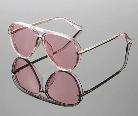 Pink Trendy Candy Color Pilot Sunglasses