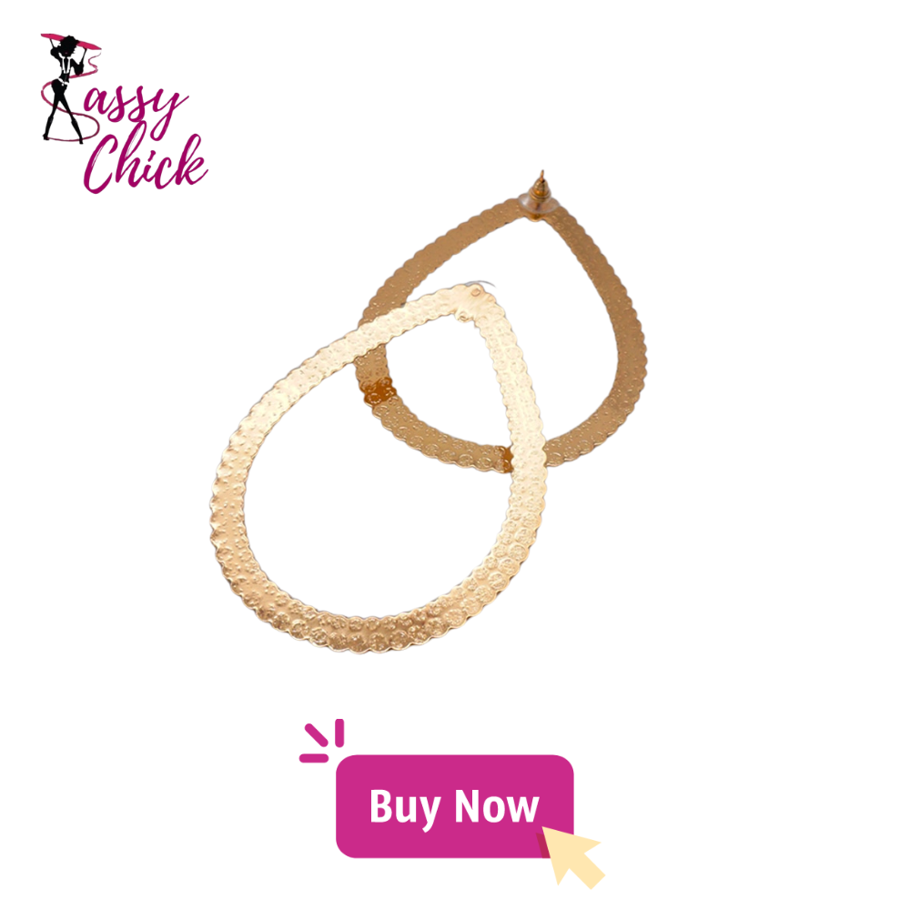 Trendy Geometric Big Hoop Earrings