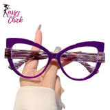 Trendy Large Cat Eye  Far Sight Reading Glasses Sassy Chick Logo