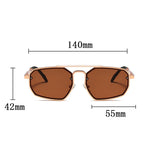 Size of Trendy Retro Punk Steampunk Sunglasses