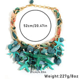 Size of Trendy Statement Starfish Party Jewelry