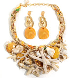 Brown Trendy Statement Starfish Party Jewelry