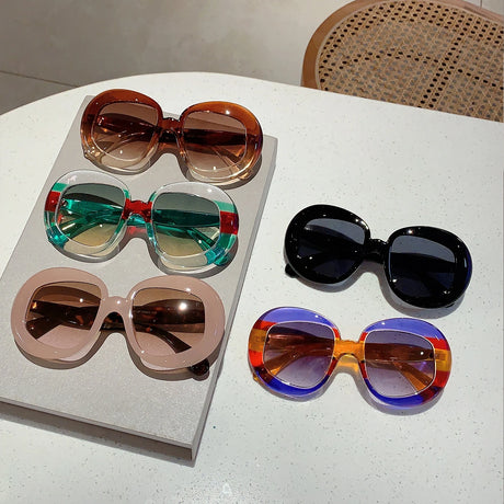 Collection of Trendy Stylish Gradient Oversized Sunglasses