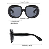 Size of Trendy Stylish Gradient Oversized Sunglasses