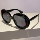 Black Trendy Stylish Gradient Oversized Sunglasses