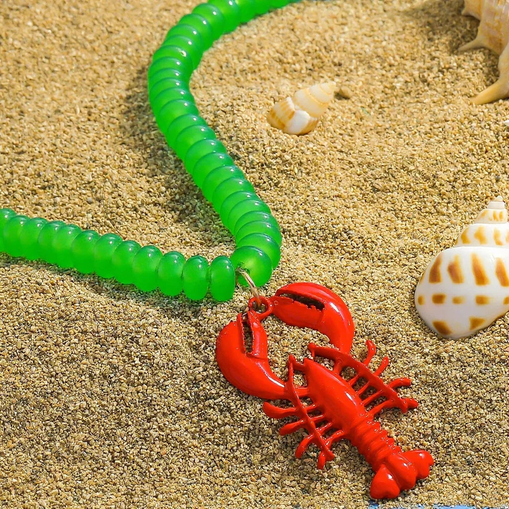 Trendy Summer Bohemia Lobster Crab Pendant Necklace