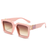 Pink Trendy UV Anti-ultraviolet Sunglasses