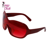 Trendy Unique Round Shaped Sunglasses Sassy Chick Logo