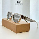 Trendy Vacation Luxury Retro Square Sunglass