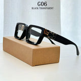Trendy Vacation Luxury Retro Square Sunglass