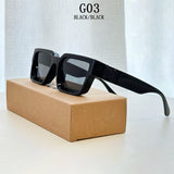 Trendy Vacation Luxury Retro Square Sunglass