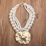 Trendy Vintage Pearls Party Necklace