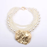 Trendy Vintage Pearls Party Necklace