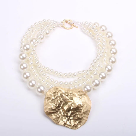 Trendy Vintage Pearls Party Necklace