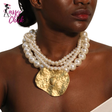 Trendy Vintage Pearls Party Necklace Sassy Chick Logo