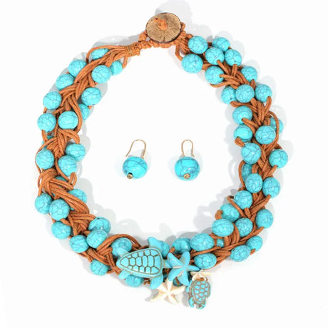 Trendy Vintage  Statement Beads Necklace