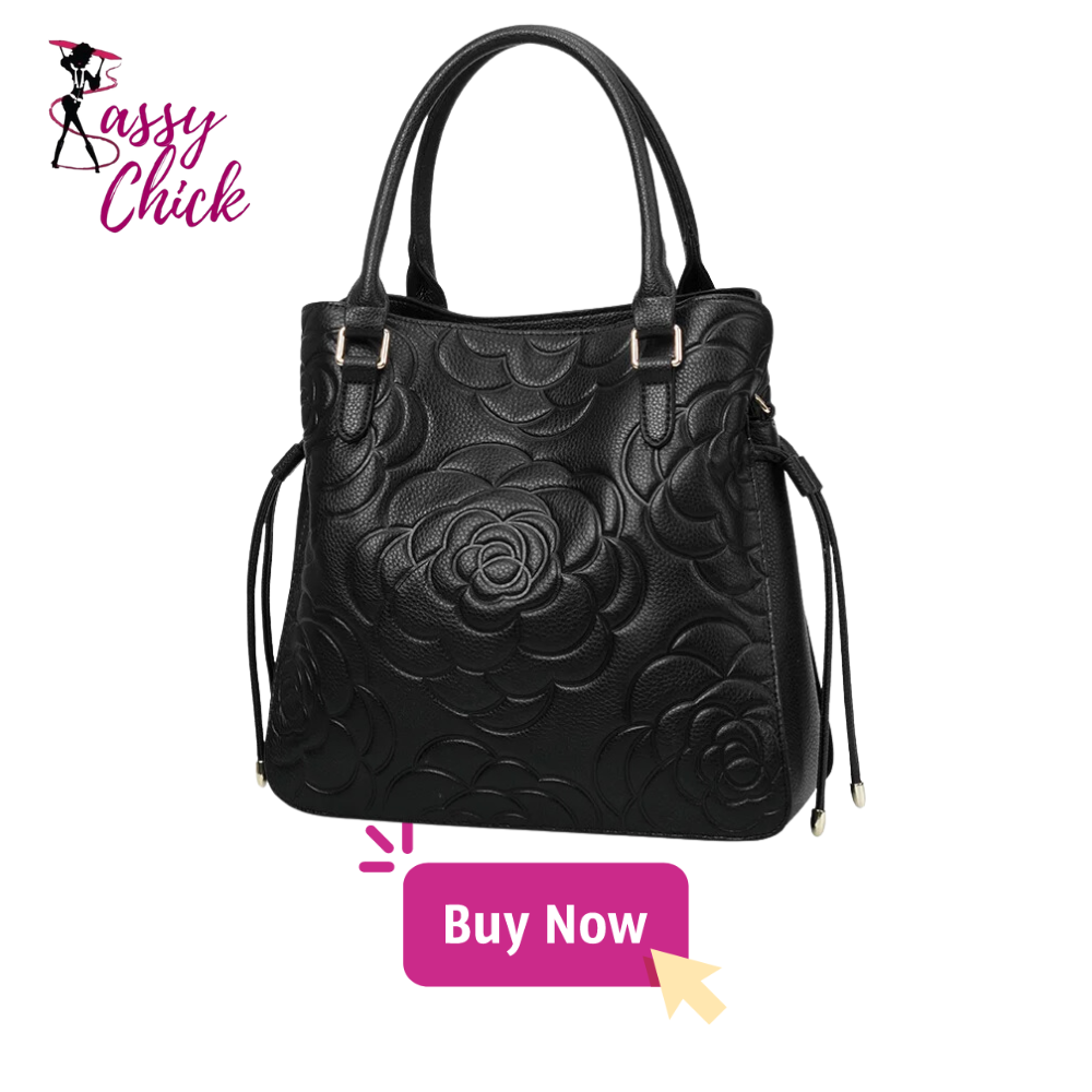 Trendy printed women's handbag