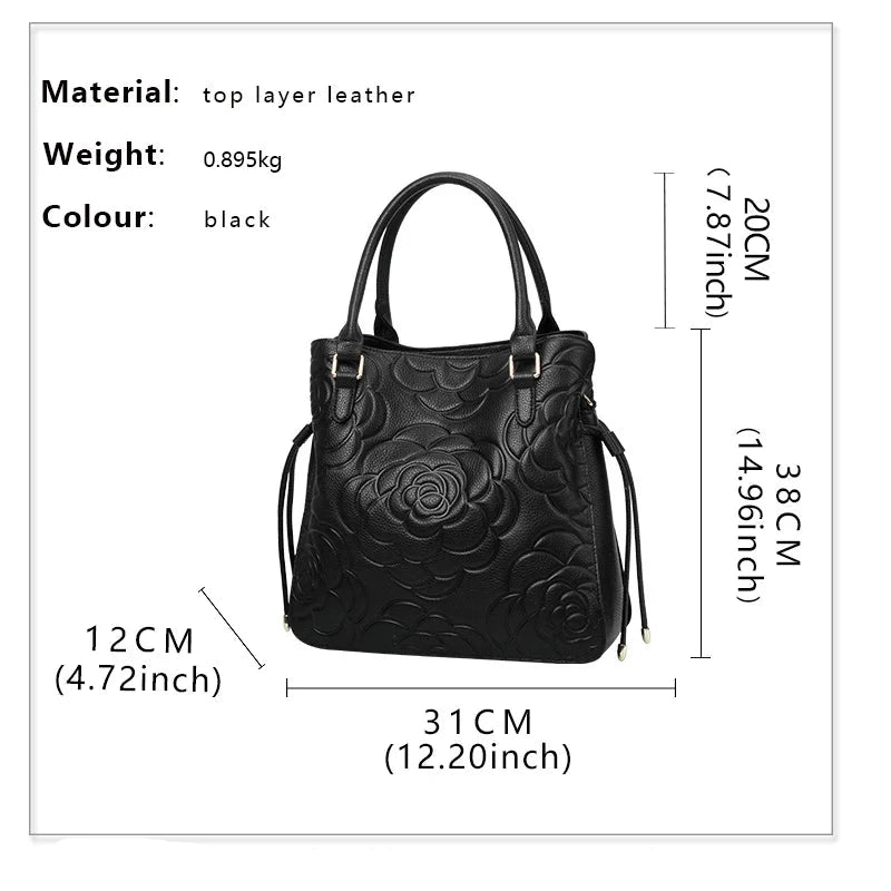 Trendy printed women's handbag