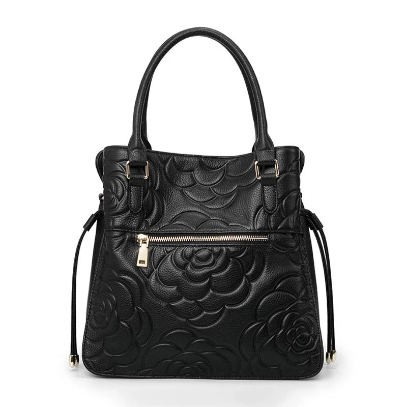 Trendy printed women's handbag