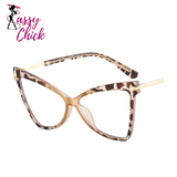 Triangle Frame Oversized TR90 Glasses Sassy Chick Logo