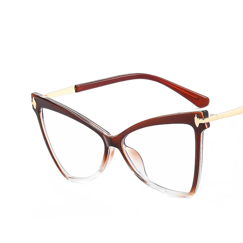 Triangle Frame Oversized TR90 Glasses  red