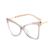 Triangle Frame Oversized TR90 Glasses transparent