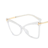 Triangle Frame Oversized TR90 Glasses white