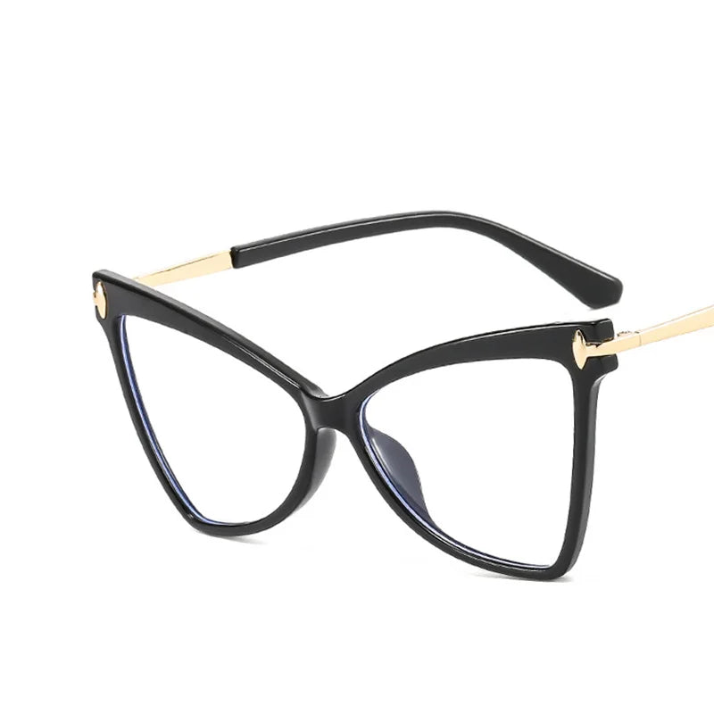 Triangle Frame Oversized TR90 Glasses black