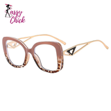 Triangle Heart Temple Eyeglasses Blue Light Blocking Sassy Chick Logo