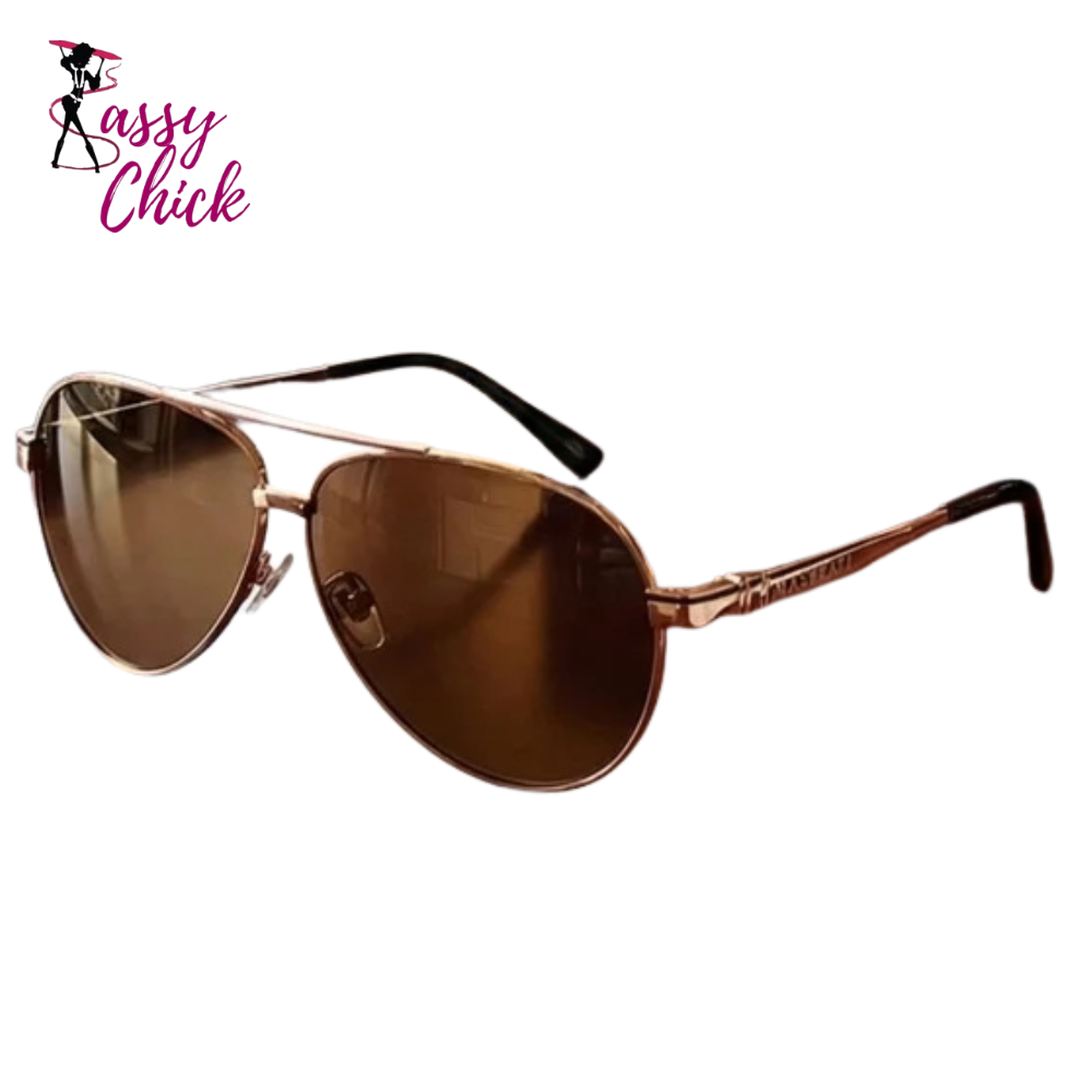 UV400 Polarized Drive Sunglasses Sassy Chick Logo