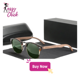 UV400 Walnut Wooden Polarized Sunglasses