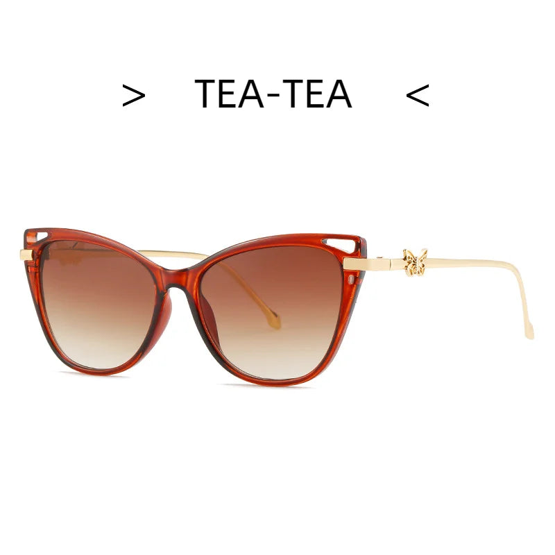 unique colorful butterfly sunglasses tea