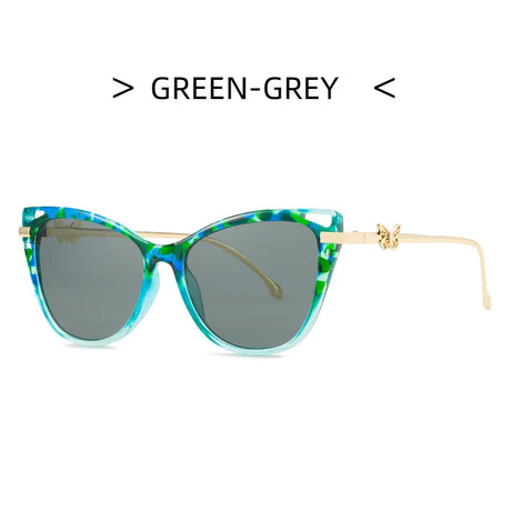 unique colorful butterfly sunglasses green 