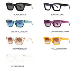 Collection of Unique Flat Top Cool Colorful Square Sunglasses