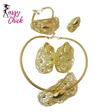 Unique Gold Color Copper Jewelry Set Sassy Chick Logo