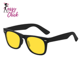 Unisex Night Vision Anti Blue Light UV400 Sports Sunglasses Sassy Chick Logo
