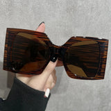 Brown Versatile Stylish Casual Face-Shaping Women's Sunglasses