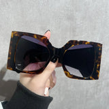 Leopard Versatile Stylish Casual Face-Shaping Women's Sunglasses