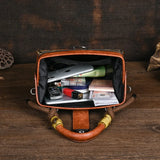 Compartment Vintage 3D Floral Pattern Leather Bag