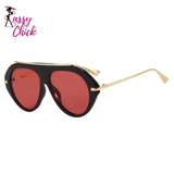 Vintage Big Size UV400 Sunglasses Sassy Chick Logo