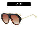 Leopard Vintage Big Size UV400 Sunglasses