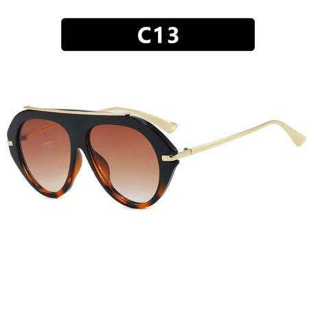 Leopard Vintage Big Size UV400 Sunglasses