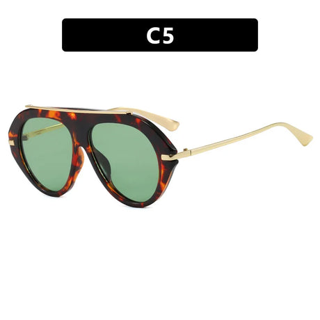 Leopard Vintage Big Size UV400 Sunglasses