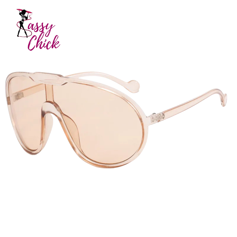 Vintage Brand Oversized Pilot Sunglasses Sassy Chick Logo