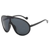 Black Vintage Brand Oversized Pilot Sunglasses