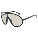 Black frame, silver lens Vintage Brand Oversized Pilot Sunglasses