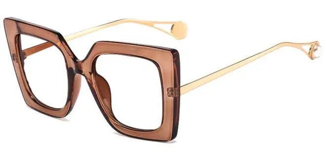 square glasses brown