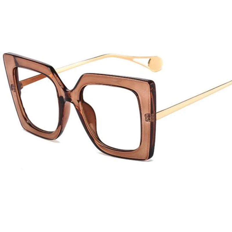 square glasses brown