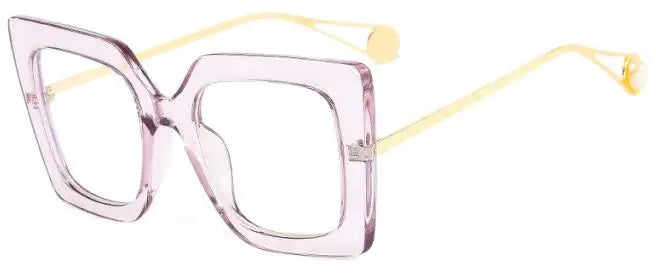 square glasses transparent 